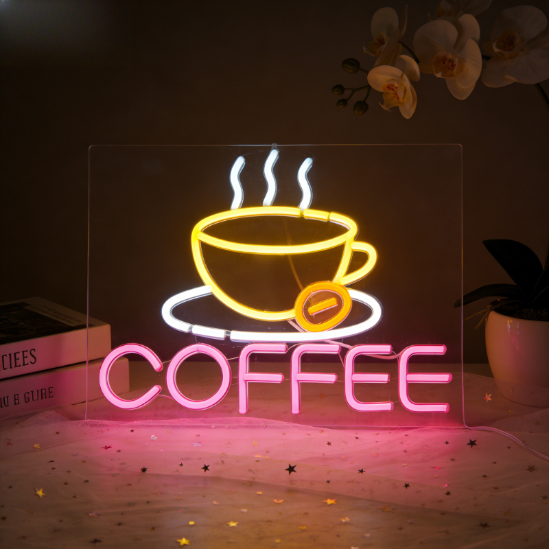 Commercial Kitchen Store - Coffee Cup Neon Light Sign for