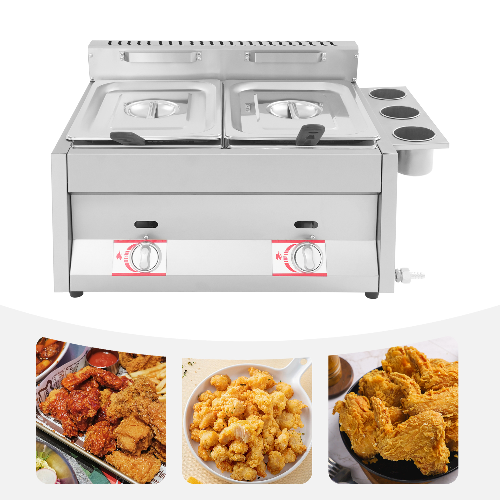 Commercial Kitchen Store - 430 Magnetic Stainless Steel Commercial Deep