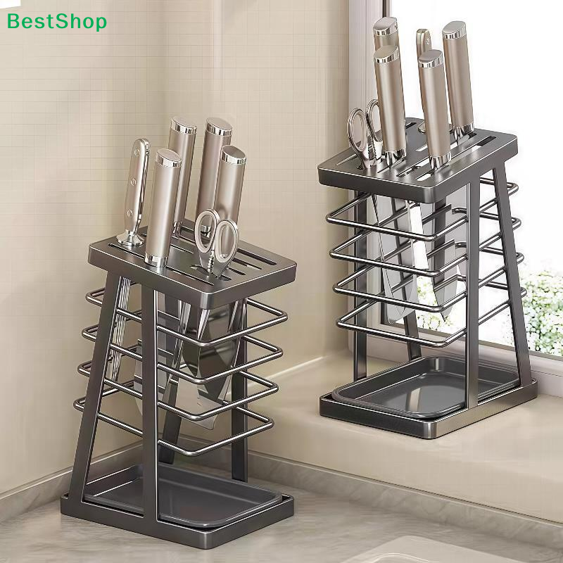 Commercial Kitchen Knife Holder - 〔AG〕Universal Knife Holder with Drip Tray