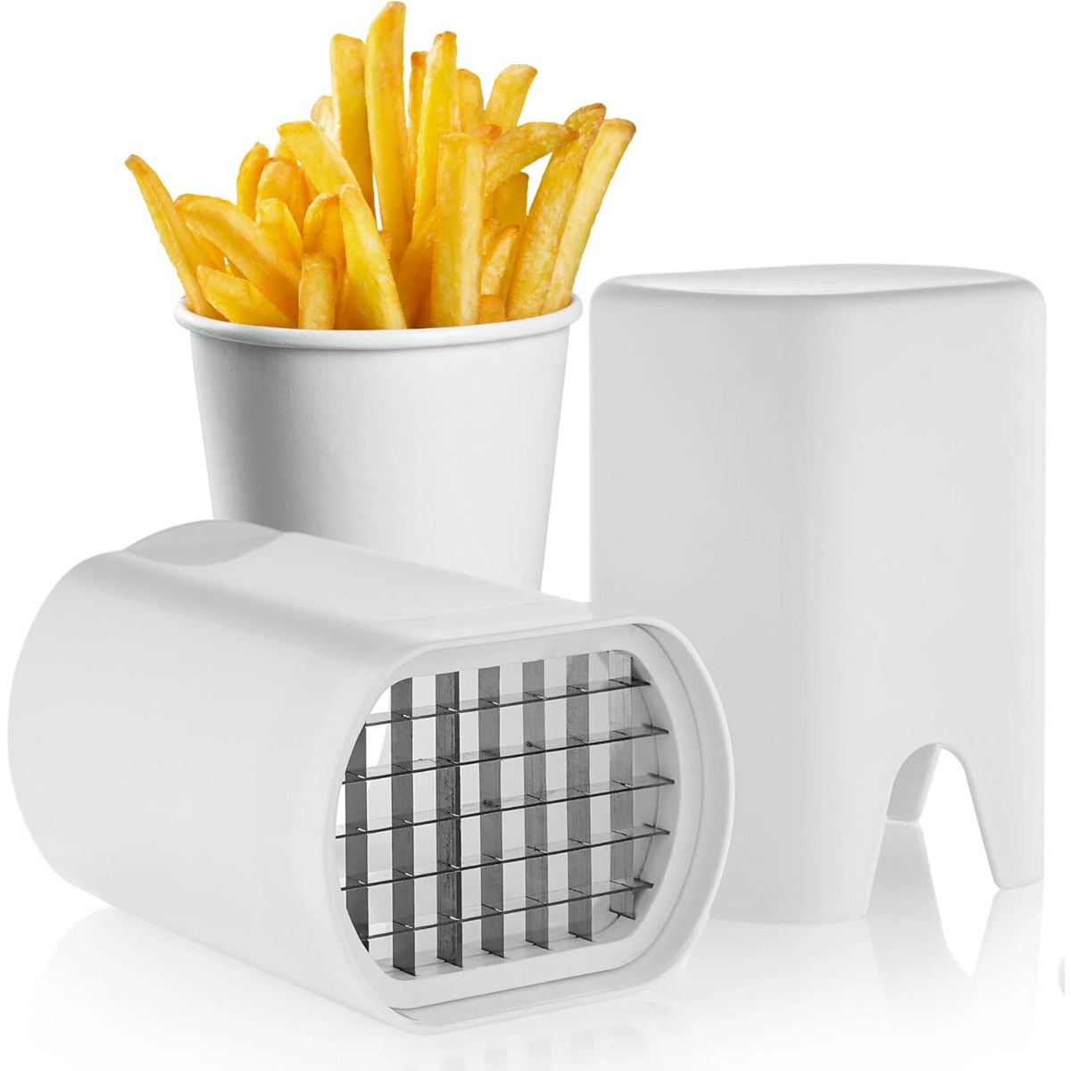 White French Fry Cutter Tool F - مراجعة Commercial Potato Peeler وسعره