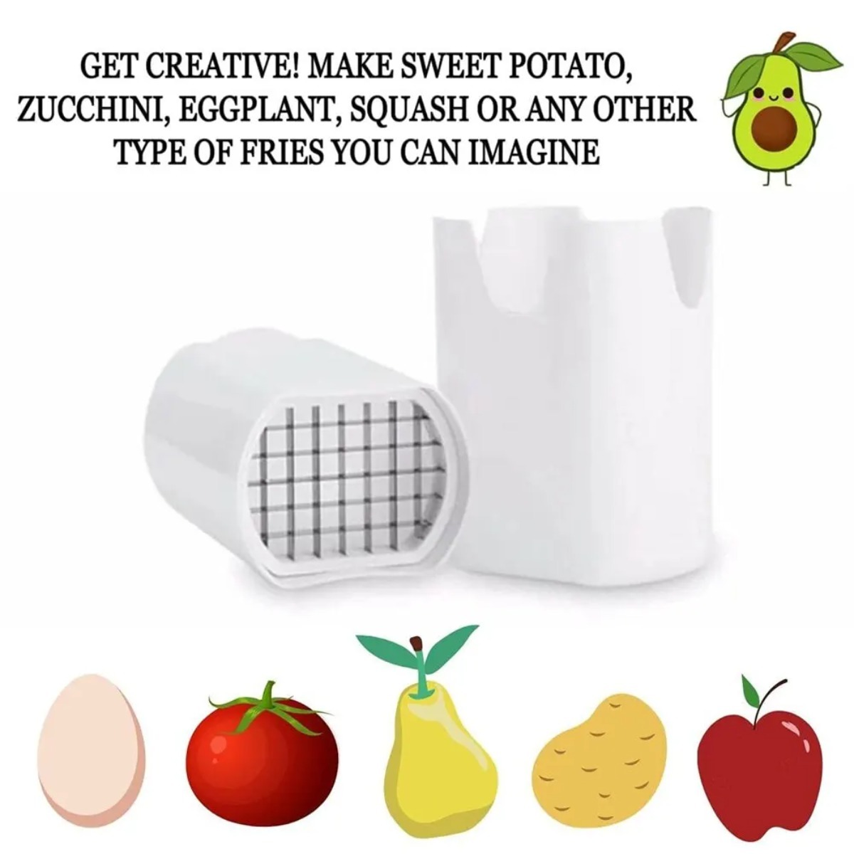 White French Fry Cutter Tool F - مراجعة Commercial Potato Peeler وسعره
