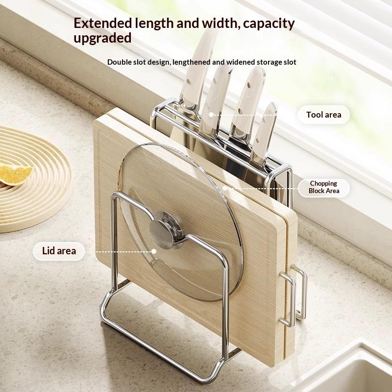 Stainless Steel Knife Holder a - مراجعة Commercial Kitchen Knife Holder وسعره