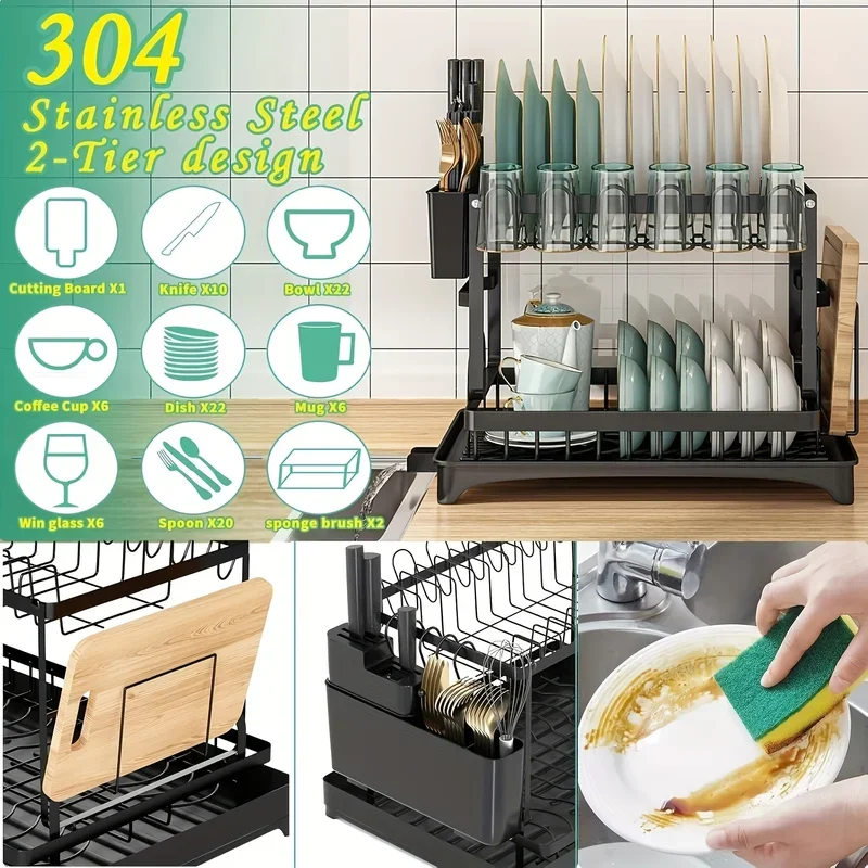 Multifunctional Countertop Dis - مراجعة Commercial Kitchen Knife Holder وسعره