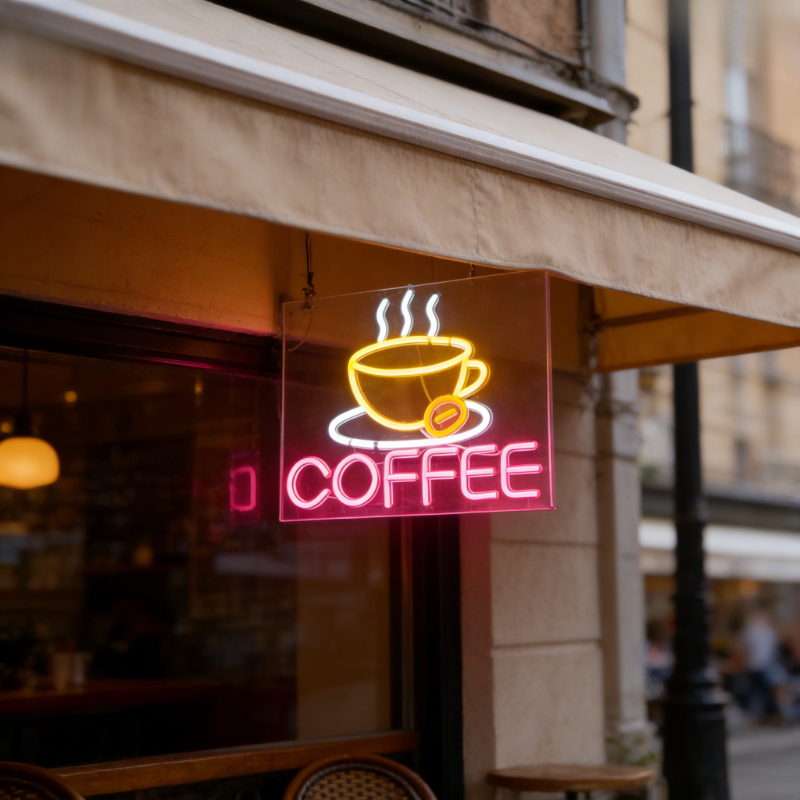 Coffee Cup Neon Light Sign for - مراجعة Commercial Kitchen Store وسعره
