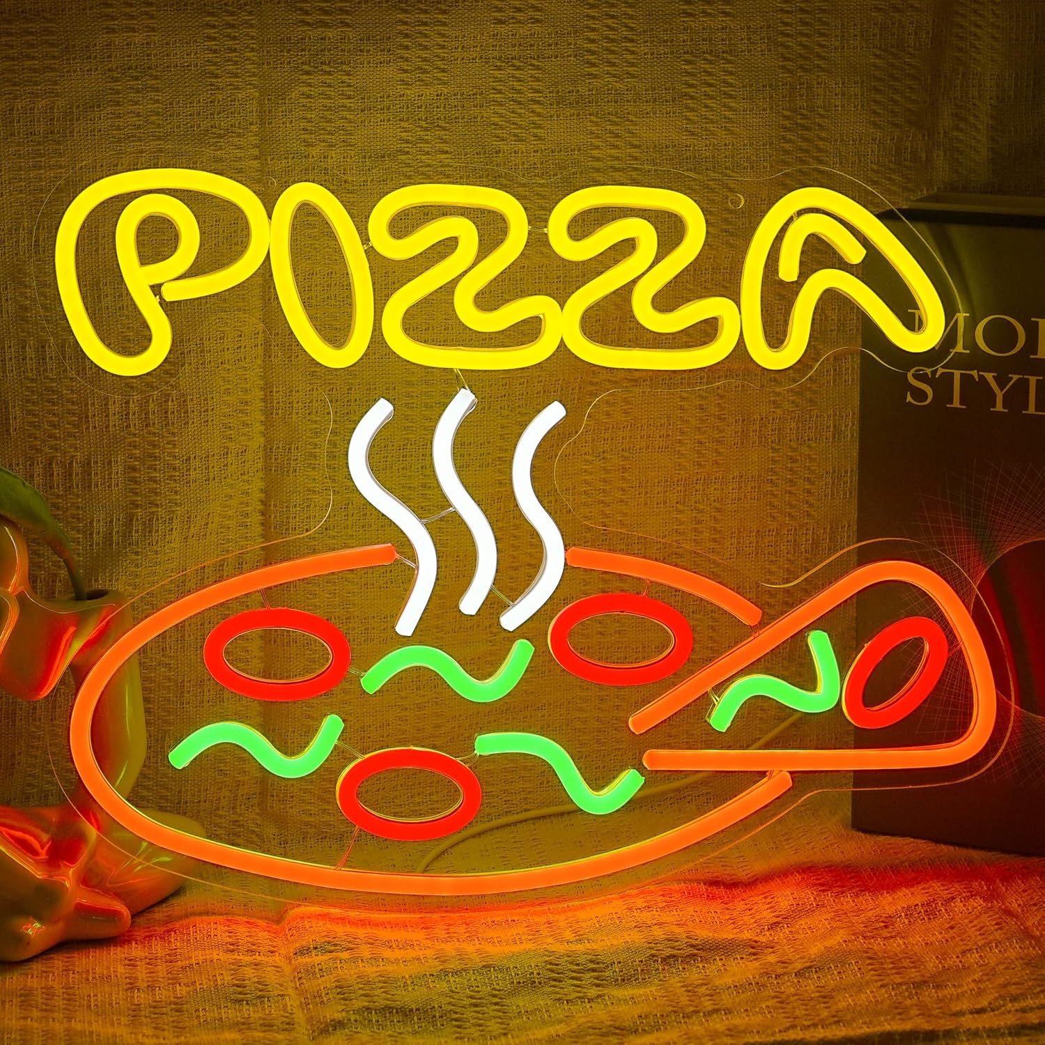 Pizza Neon Sign USB Dimmable L - مراجعة Commercial Kitchen Store وسعره