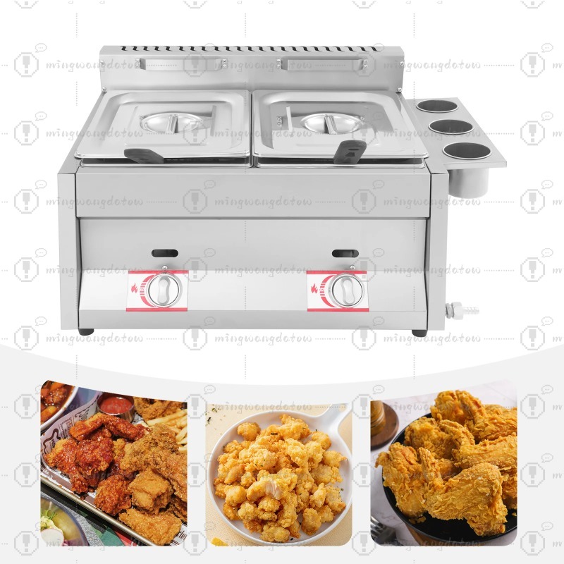 NEW Commercial Gas Deep Fryer  - مراجعة Commercial Kitchen Warmer وسعره