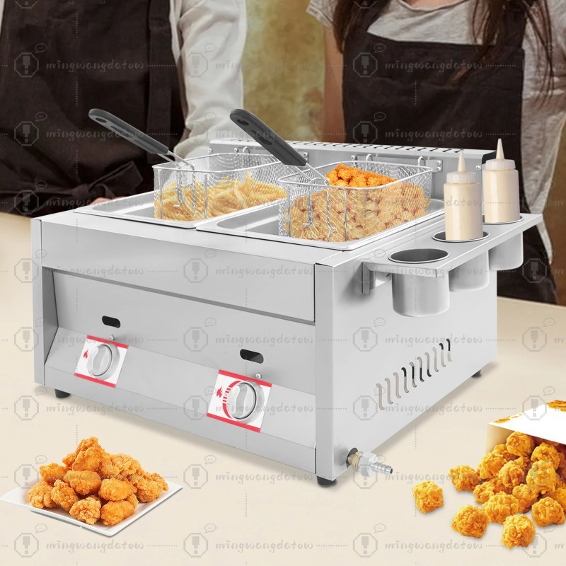 NEW Commercial Gas Deep Fryer  - مراجعة Commercial Kitchen Warmer وسعره