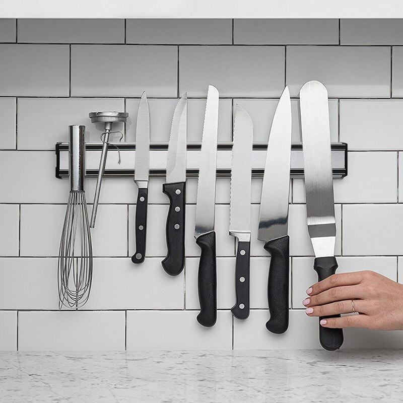 Wall-mounted aluminum alloy ki - مراجعة Commercial Kitchen Knife Holder وسعره