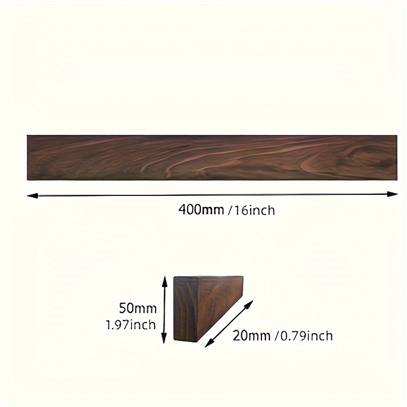 1pc, 16inch Walnut Magnetic Kn - مراجعة Commercial Kitchen Knife Holder وسعره