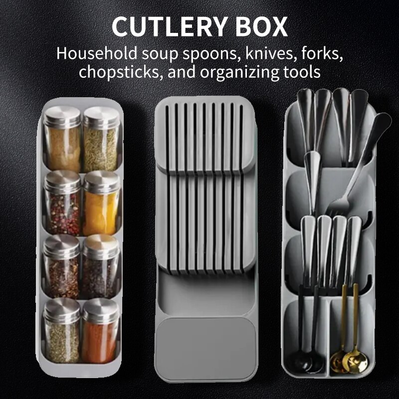 Kitchen Drawer Cutlery Storage - مراجعة Commercial Kitchen Knife Holder وسعره