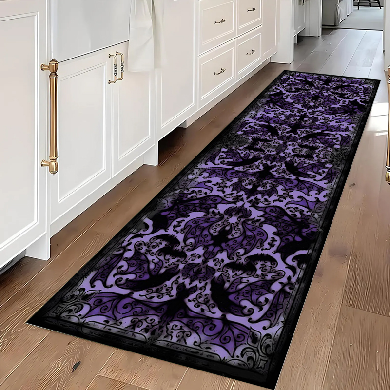 Gothic Skull & Bat Runner Area - مراجعة Commercial Kitchen Mats وسعره