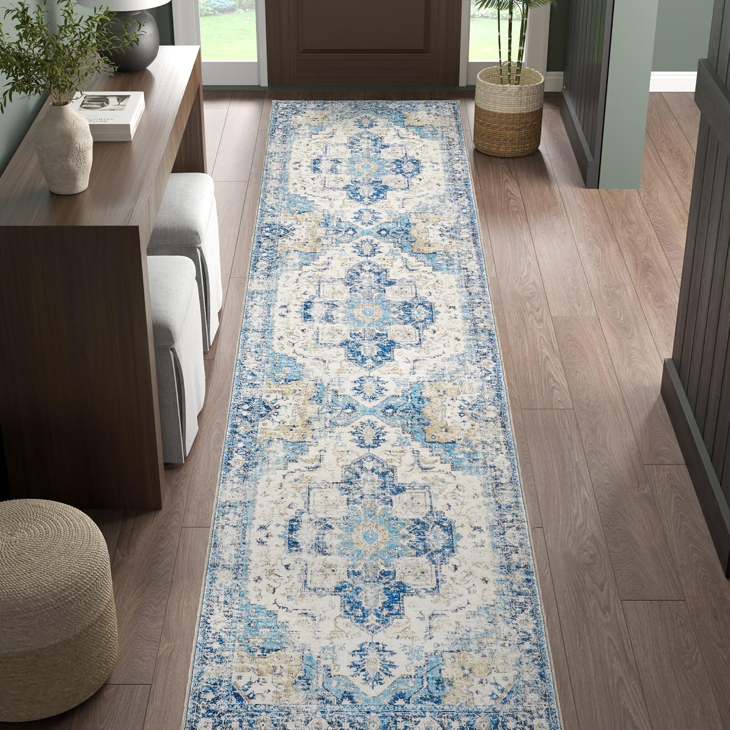 VIKAMA Bohemian Runner Rug Ant - مراجعة Commercial Kitchen Mats وسعره