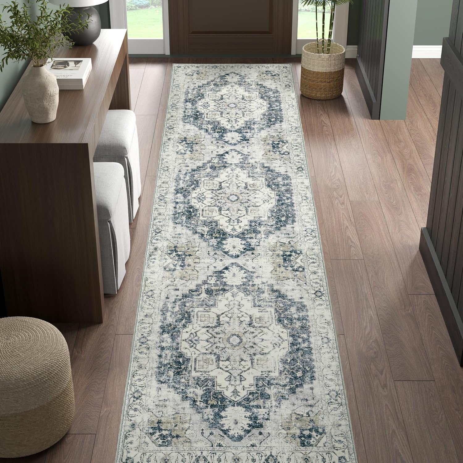 VIKAMA Bohemian Runner Rug Ant - مراجعة Commercial Kitchen Mats وسعره