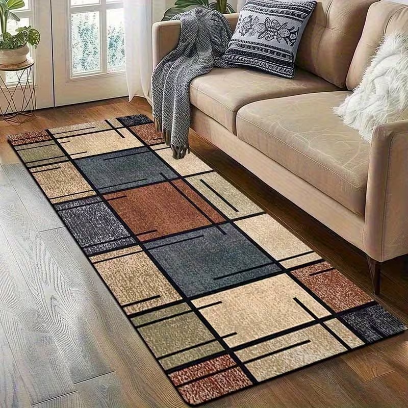 Modern Geometric Patchwork Run - مراجعة Commercial Kitchen Mats وسعره