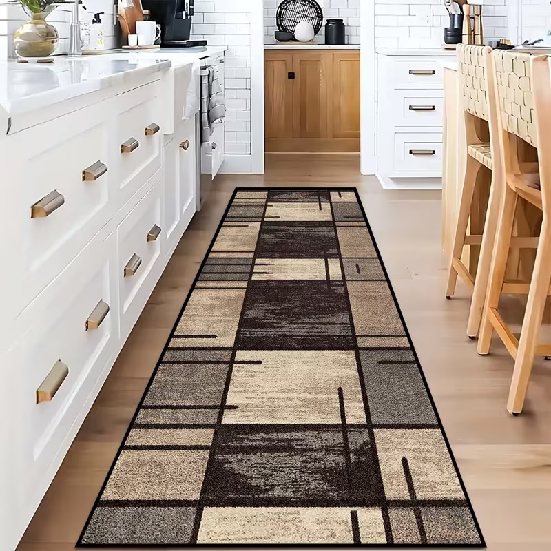 Modern Geometric Patchwork Run - مراجعة Commercial Kitchen Mats وسعره