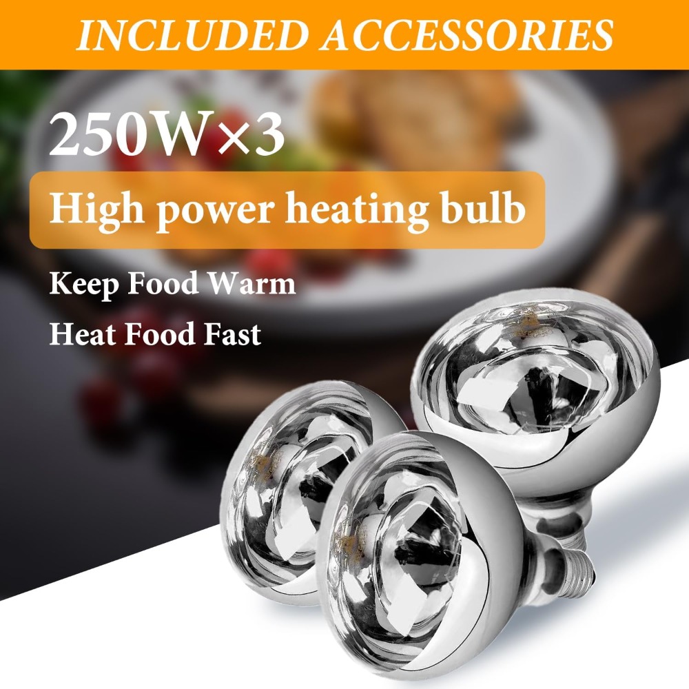 Commercial Food Warming Lamp 2 - مراجعة Commercial Kitchen And وسعره