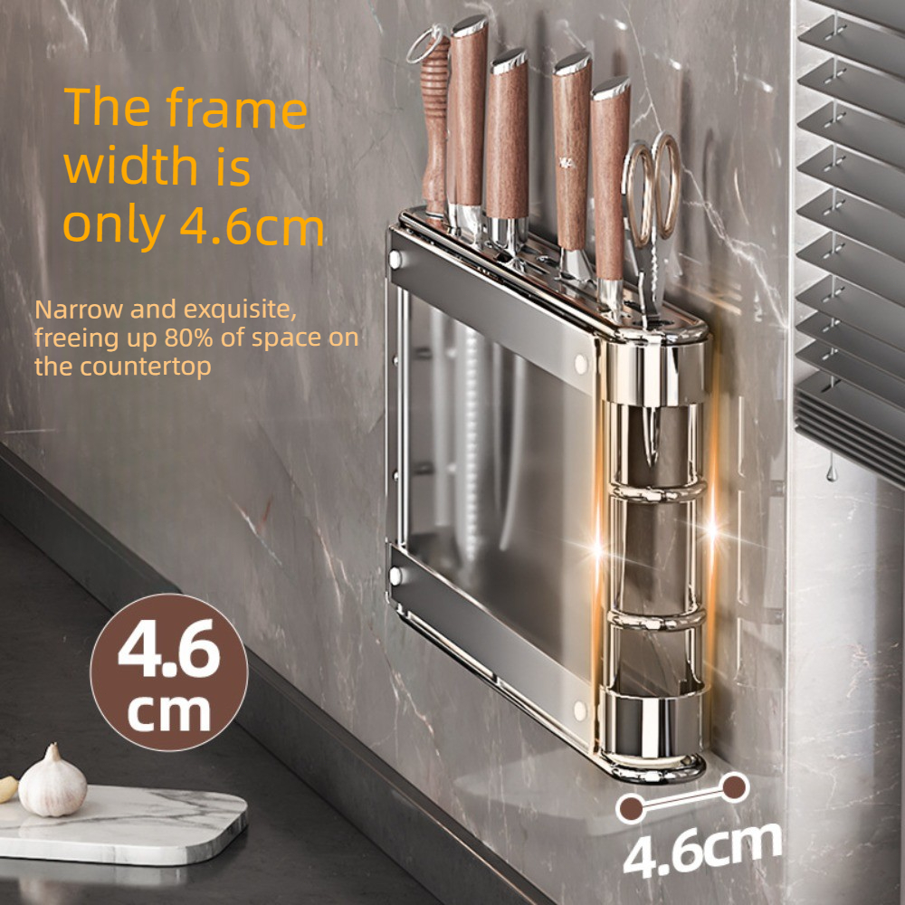 Carbon Steel Nail-Free Knife H - مراجعة Commercial Kitchen Knife Holder وسعره