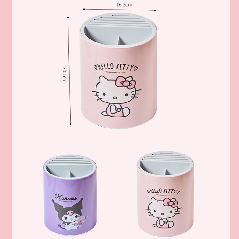 Cartoon Hello kittykuromiCinna - مراجعة Commercial Kitchen Knife Holder وسعره