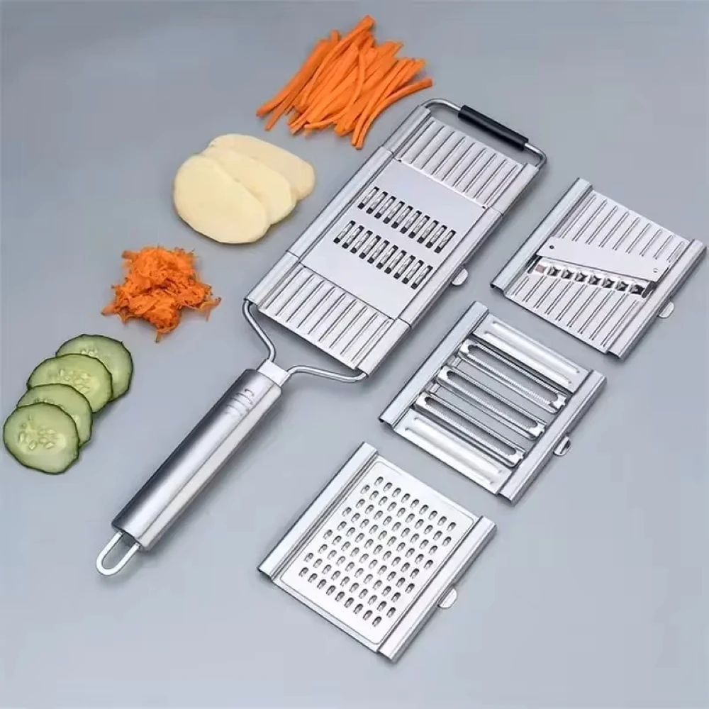 4 in1 Vegetable Slicer Stainle - مراجعة Commercial Potato Peeler وسعره