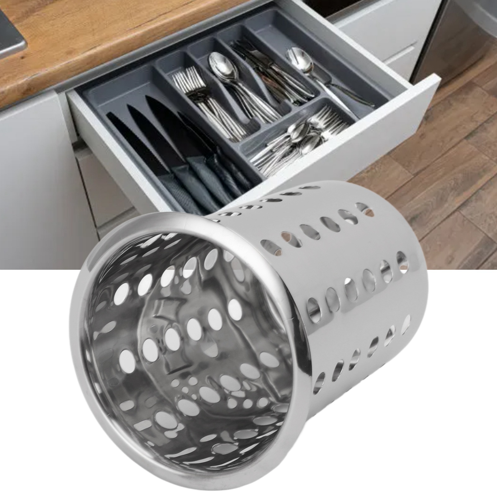 Stainless Steel Utensil Holder - مراجعة Commercial Kitchen Knife Holder وسعره