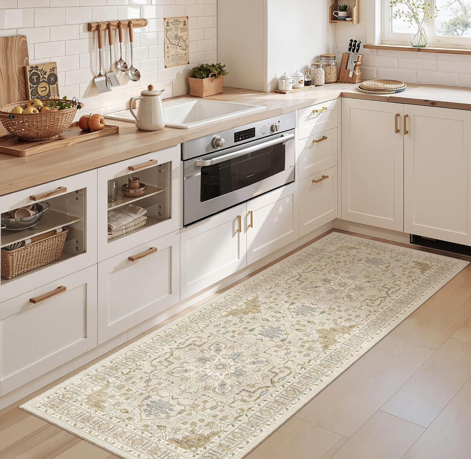Multi-scene Long Runner Rug No - مراجعة Commercial Kitchen Mats وسعره
