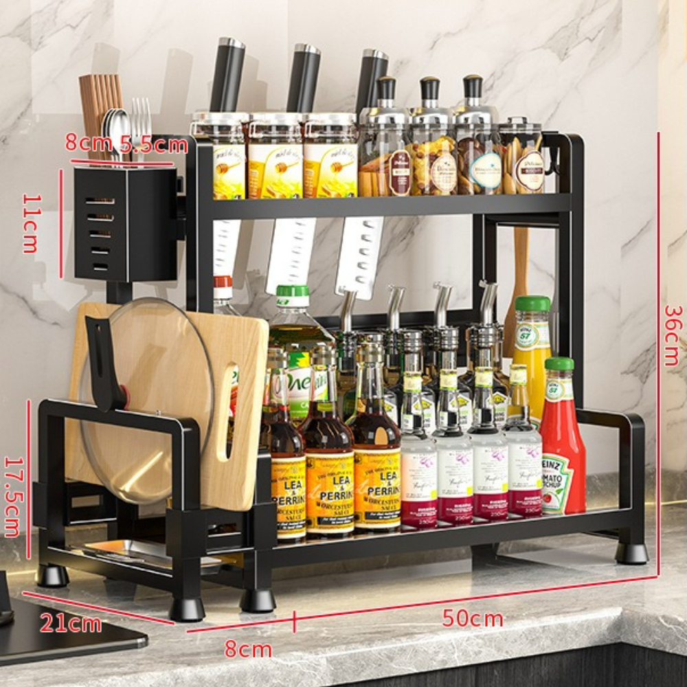 Kitchen Countertop Organizer R - مراجعة Commercial Kitchen Knife Holder وسعره
