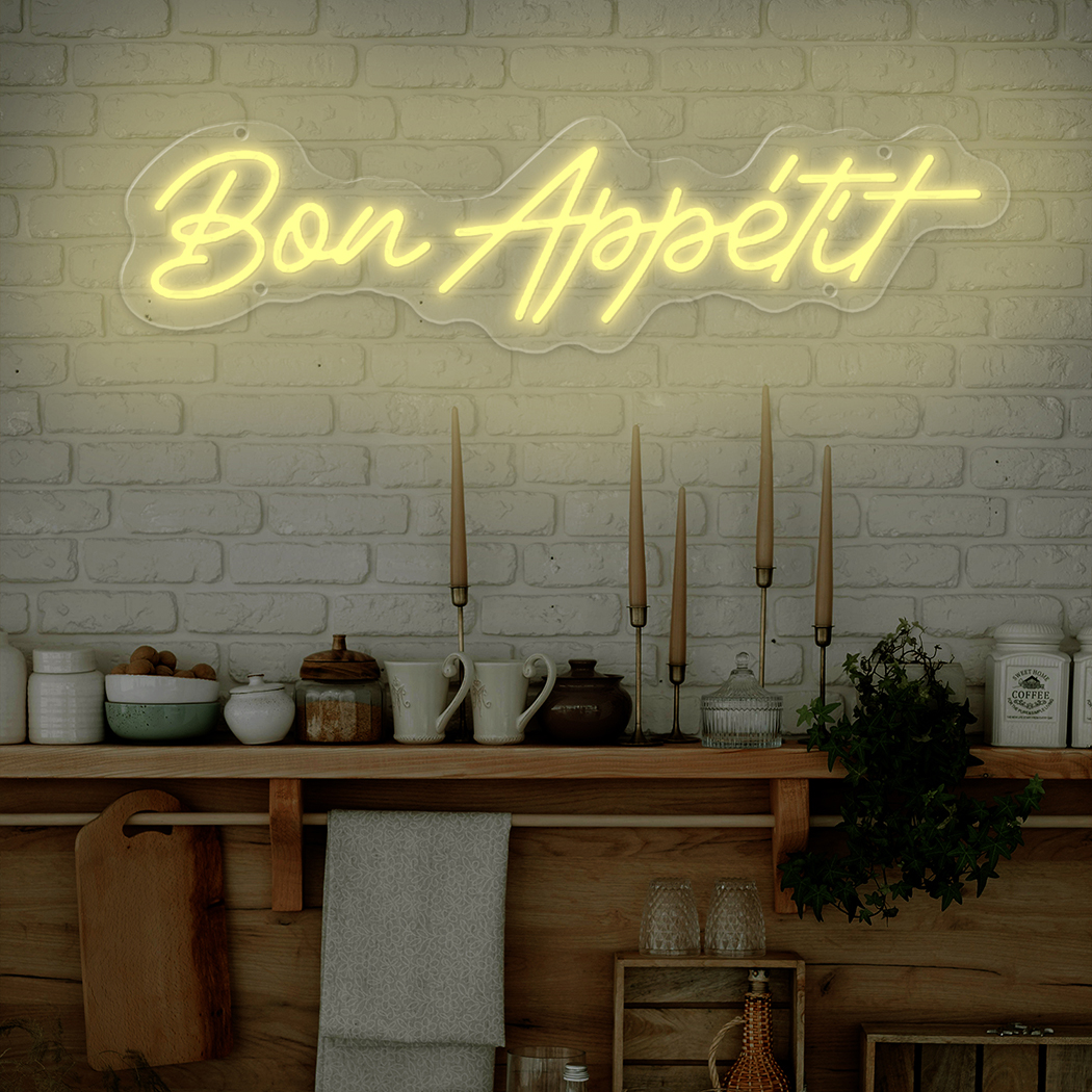 Bon Appetite Neon LED Sign Wal - مراجعة Commercial Kitchen Store وسعره