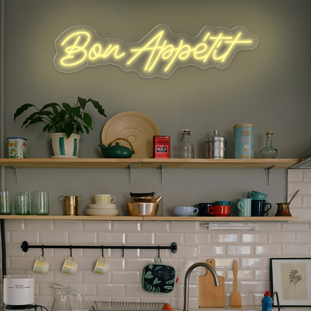 Bon Appetite Neon LED Sign Wal - مراجعة Commercial Kitchen Store وسعره