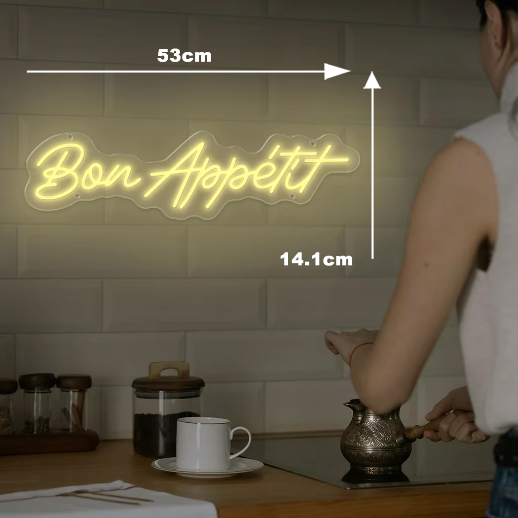 Bon Appetite Neon LED Sign Wal - مراجعة Commercial Kitchen Store وسعره