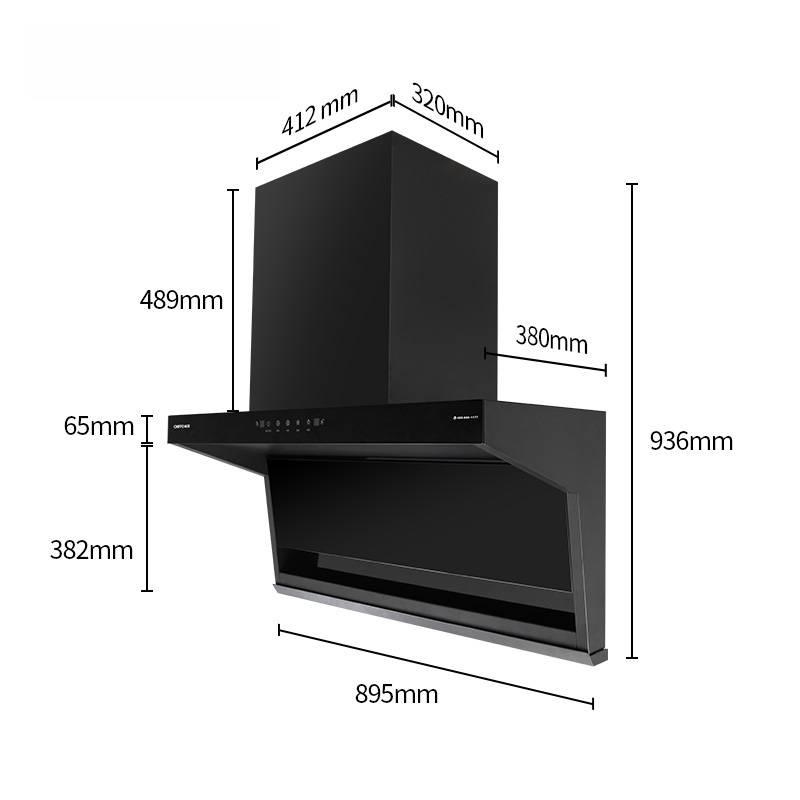Commercial Wall Mounted Range  - مراجعة Commercial Kitchen Hood Design وسعره