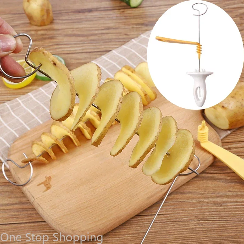 Spiralizer Chips Maker with 4  - مراجعة Commercial Potato Peeler وسعره