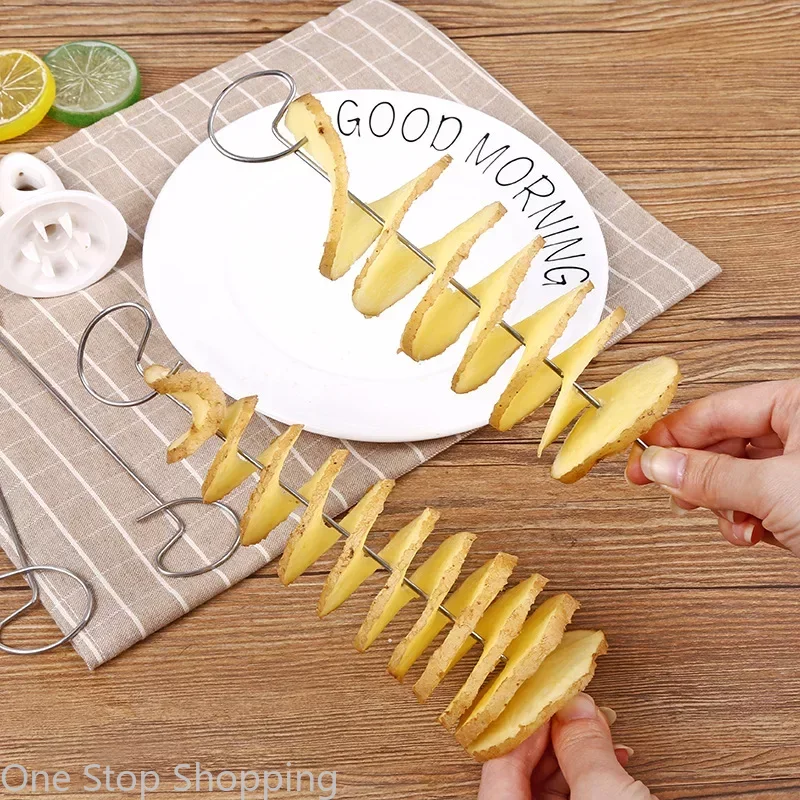 Spiralizer Chips Maker with 4  - مراجعة Commercial Potato Peeler وسعره