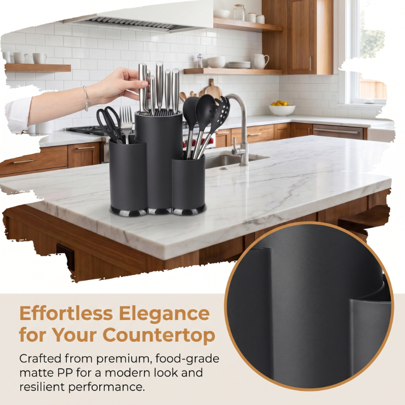 Kitchen Organizer Rack PP Knif - مراجعة Commercial Kitchen Knife Holder وسعره