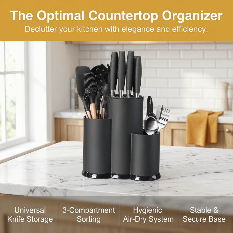 Kitchen Organizer Rack PP Knif - مراجعة Commercial Kitchen Knife Holder وسعره