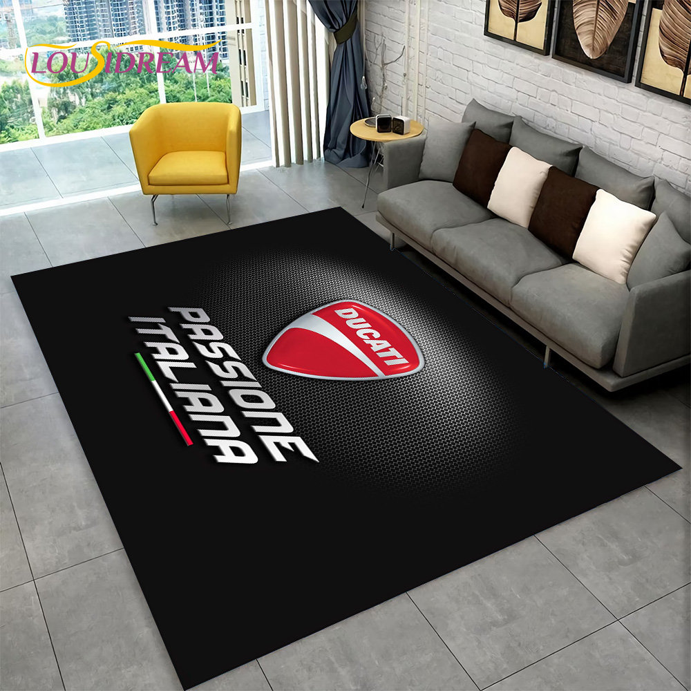 3D D-Ducati Pattern Area Rug L - مراجعة Commercial Kitchen Mats وسعره