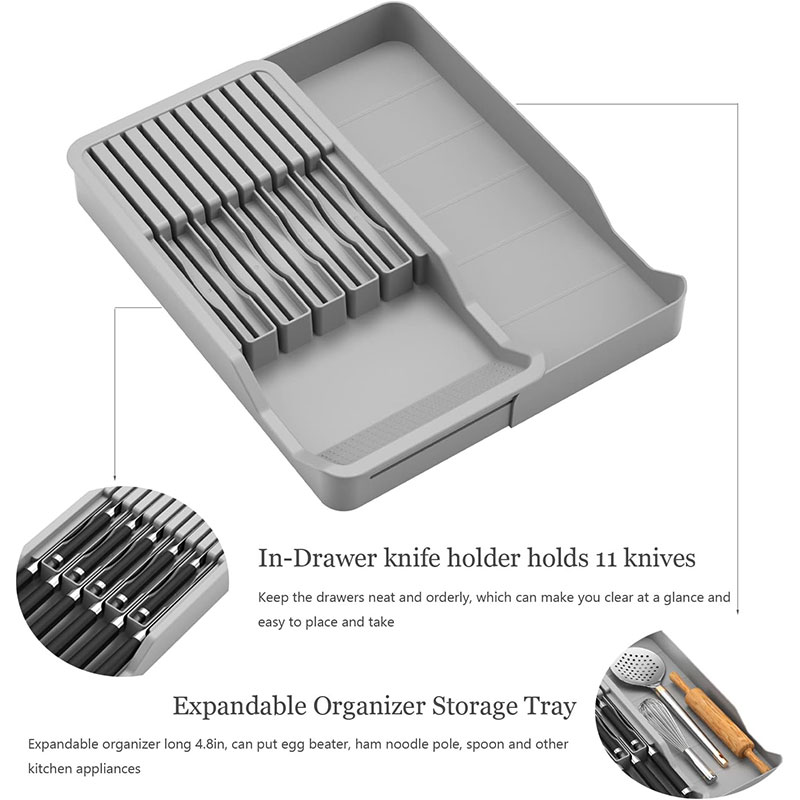 Knife Block Holder with Expand - مراجعة Commercial Kitchen Knife Holder وسعره