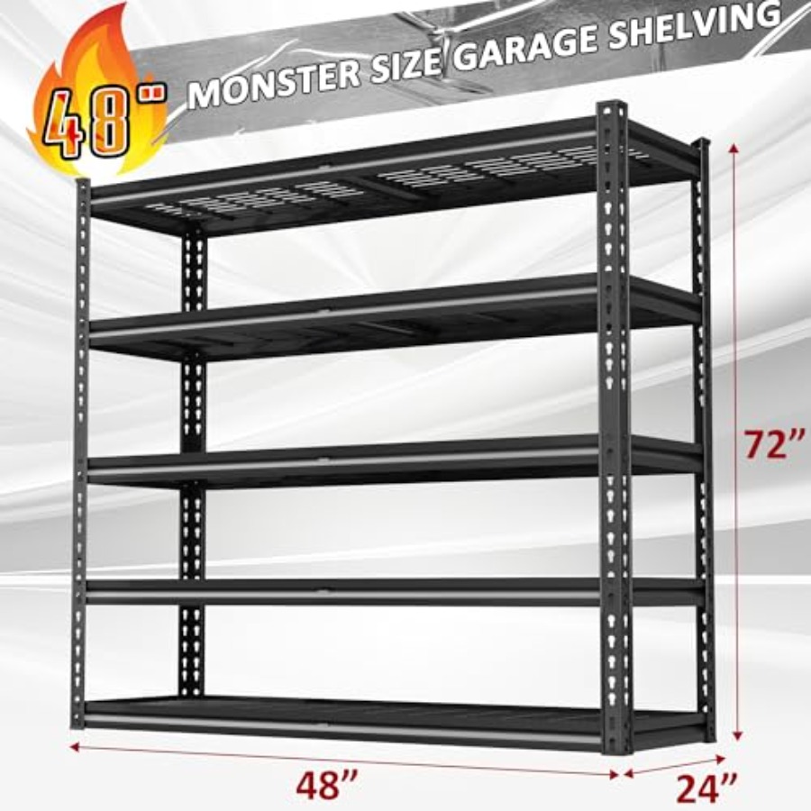 Garage Shelving Heavy Duty, 5- - مراجعة Commercial Kitchen And وسعره