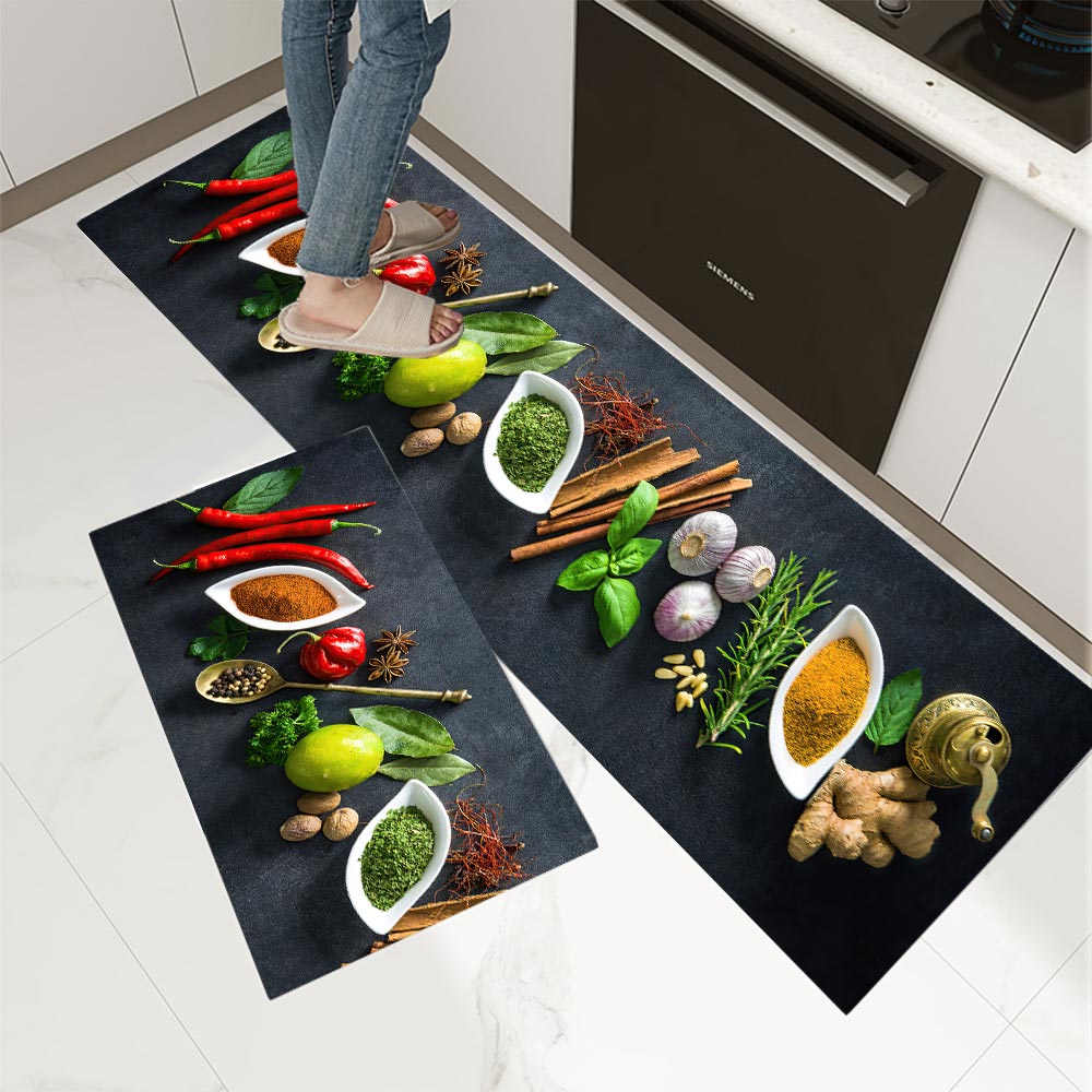 1PC Vegetable Grains Spices Ki - مراجعة Commercial Kitchen Mats وسعره