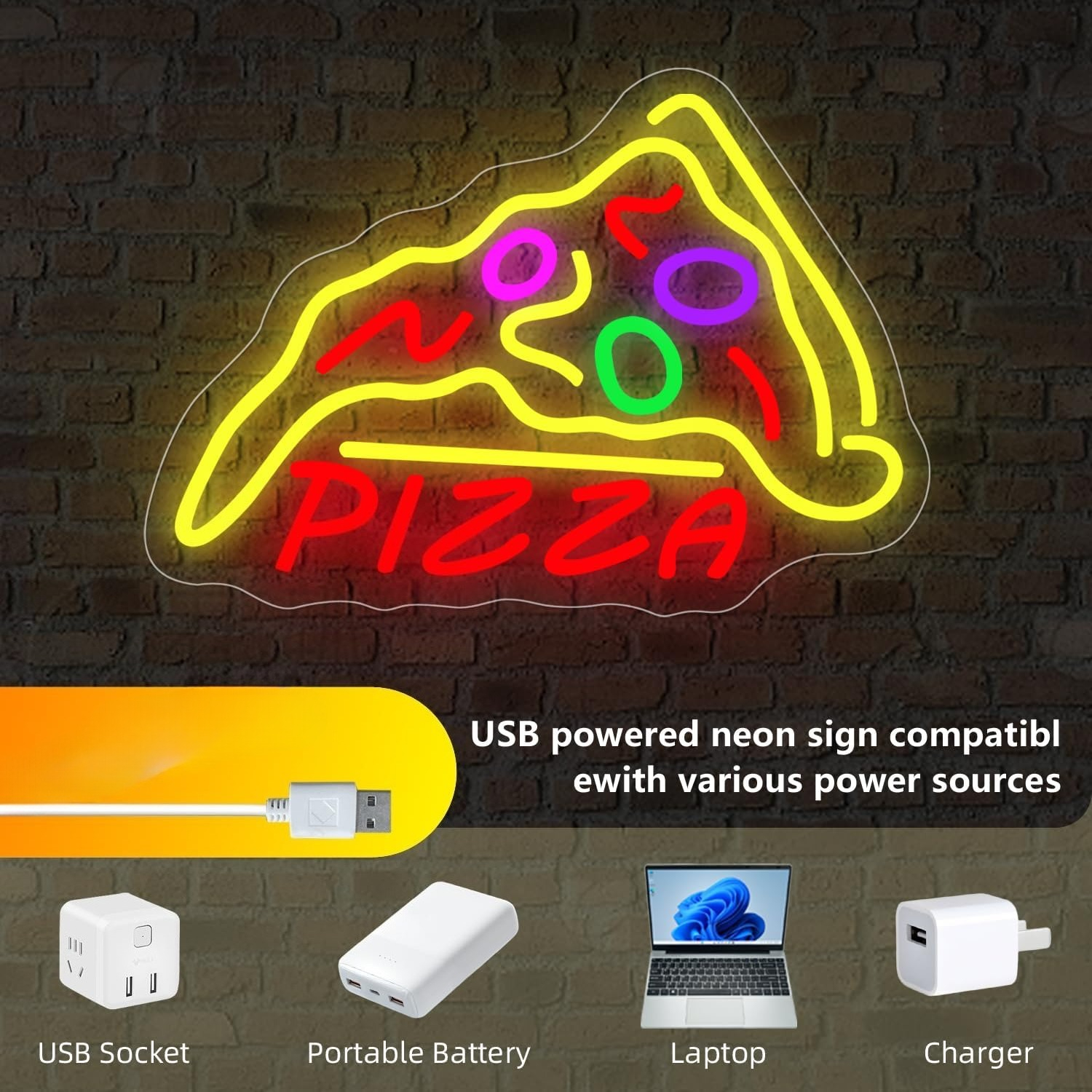 Pizza Neon Sign Bussiness Art  - مراجعة Commercial Kitchen Store وسعره