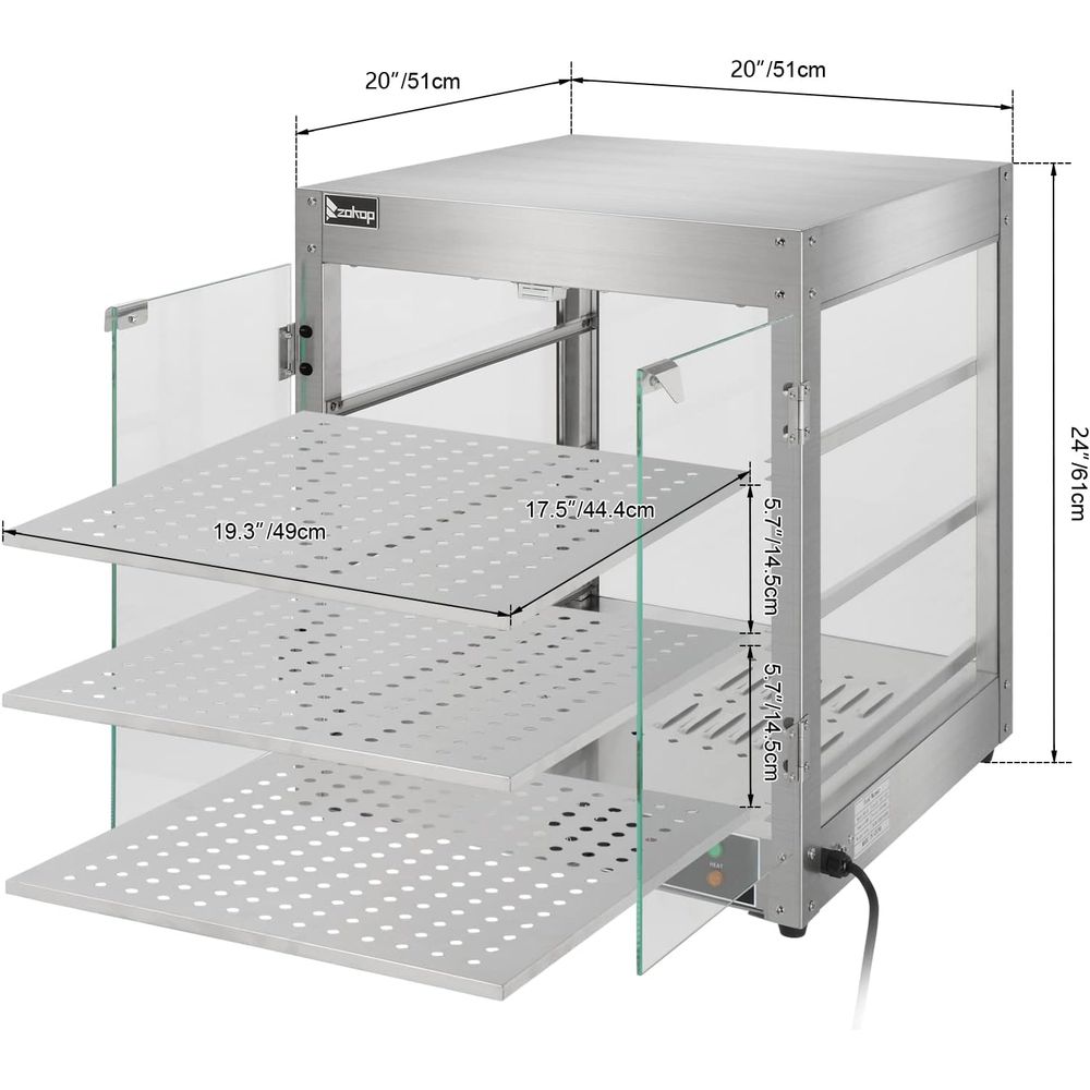 3 Tier Commercial Countertop P - مراجعة Commercial Kitchen Warmer وسعره