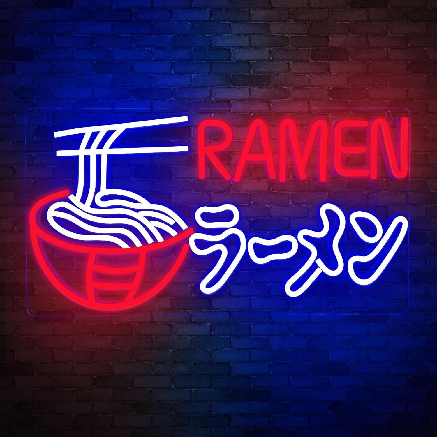Ramen Neon Sign Japanese Noodl - مراجعة Commercial Kitchen Store وسعره
