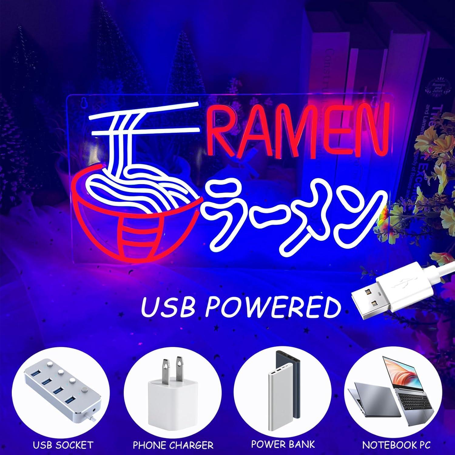Ramen Neon Sign Japanese Noodl - مراجعة Commercial Kitchen Store وسعره