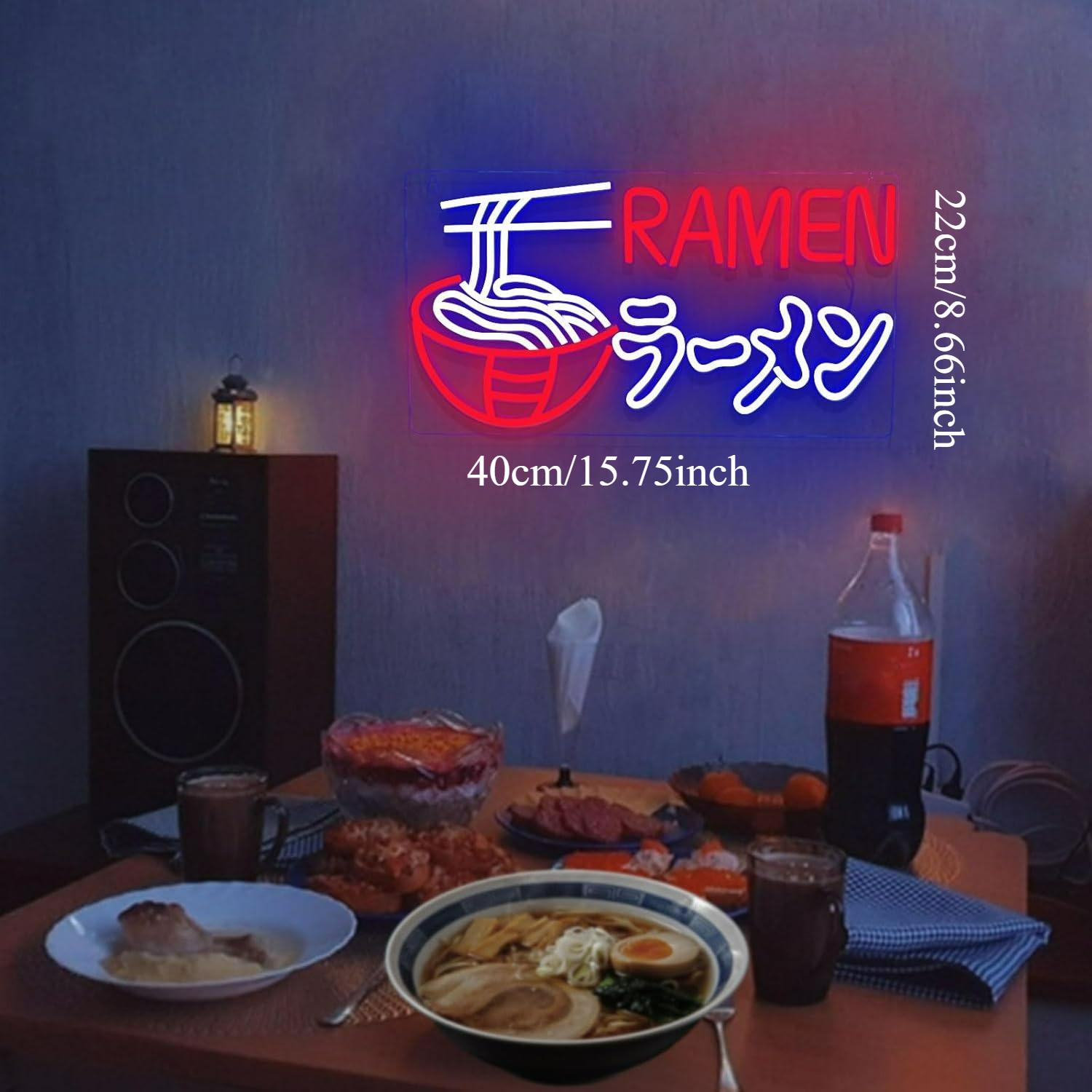 Ramen Neon Sign Japanese Noodl - مراجعة Commercial Kitchen Store وسعره