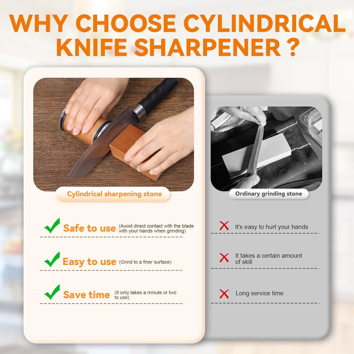 Rolling Knife Sharpener Magnet - مراجعة Commercial Kitchen Knife Holder وسعره