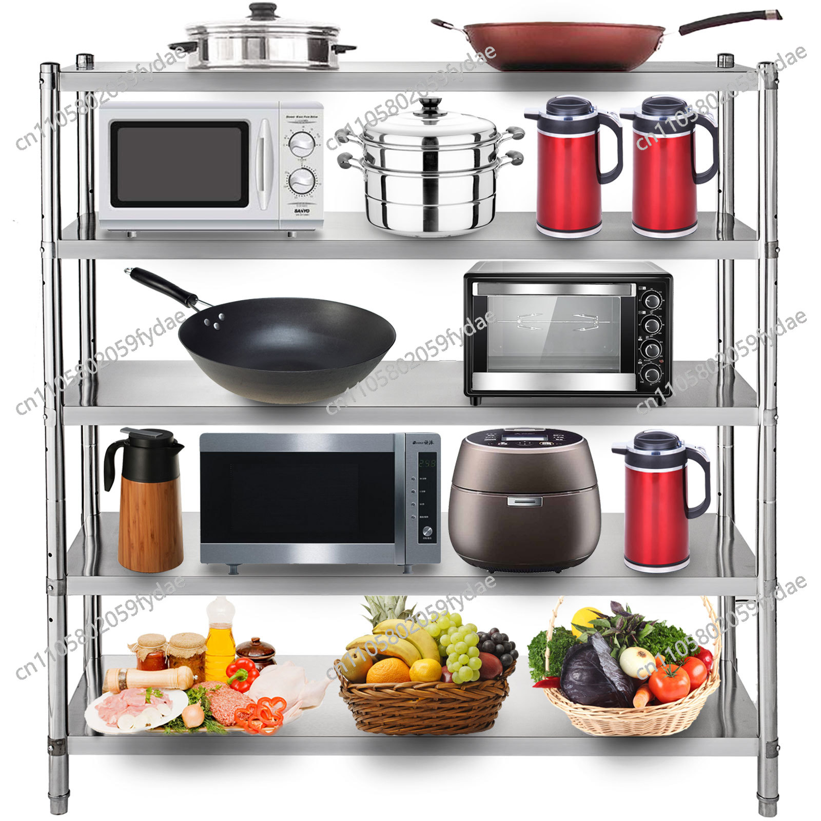 For 4-Tier Stainless Steel Com - مراجعة Commercial Kitchen Store وسعره
