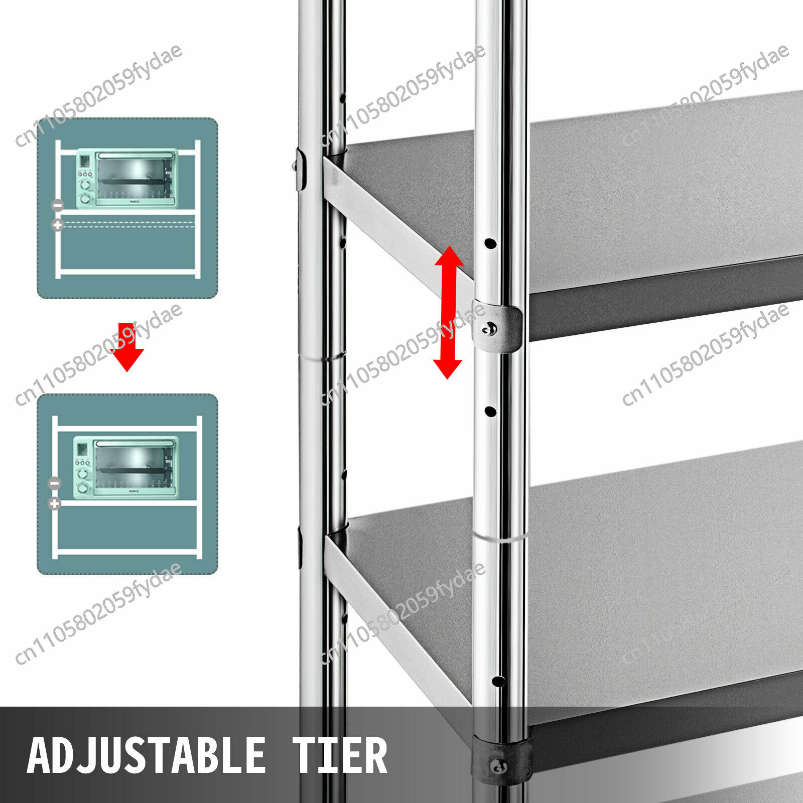For 4-Tier Stainless Steel Com - مراجعة Commercial Kitchen Store وسعره